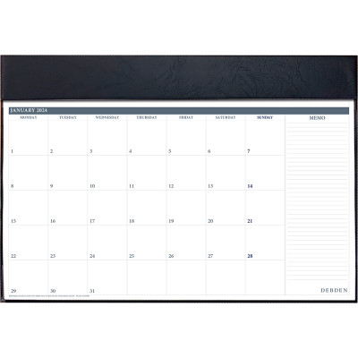DEBDEN TABLE TOP PLANNER Month To View Executive 420X594Mm Black