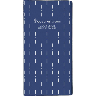 COLPLAN PLANNER DIARY Month To View 176X88Mm 2 Years Blue
