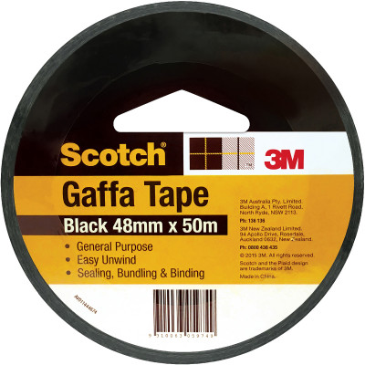 SCOTCH UTILITY GAFFA TAPE 933-B 48mmx15m Black