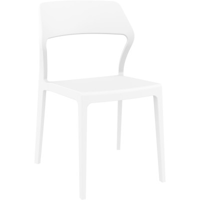 Siesta Stackable Chair White without Arms