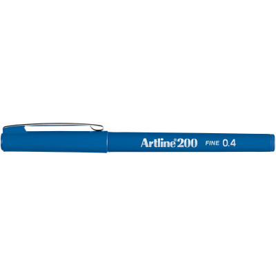 Artline 200 0.4mm Fineliner Pen Royal Blue BX12