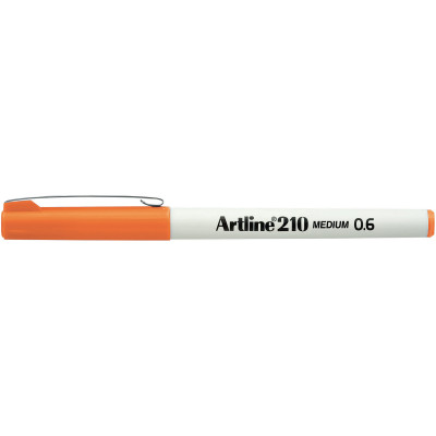 Artline 210 0.6mm Fineliner Pen Orange BX12