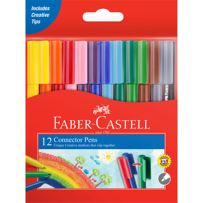 FaberCastell Connector Pens Assorted Pack of 12