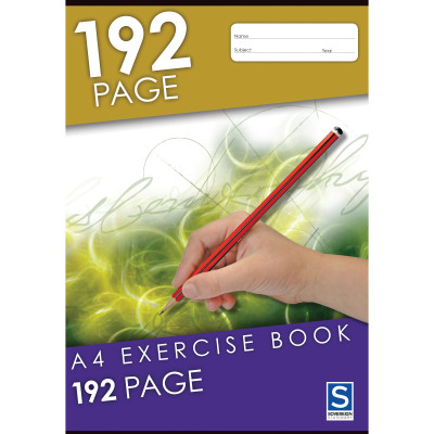 Sovereign Exercise Books A4 8mm Ruled 192pg PACK OF 5