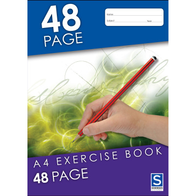 Sovereign Exercise Books A4 8mm Ruled 48pg PACK OF 20